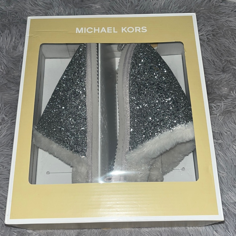 Michael kors sparkly slippers
